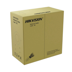 HIKVISION Bobina de Cable UTP 305 Mts / Cat 6 (24 AWG) / Color Negro / Uso en Exterior / 100% Cobre / Aplicaciones de CCTV y Redes de Datos DS-1LN6OUTPE