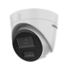 HIKVISION Turret IP 2 Megapixel / Lente 2.8 mm / Dual Light (30 mts IR + 20 mts Luz Blanca) / Micrófono Integrado / ACUSENSE Lite / Exterior IP67 / H.265 / PoE / ONVIF / Micro SD DS-2CD1323G2-LIUF