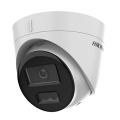 HIKVISION Domo IP 4 Megapixel / Lente 2.8 mm / Dual Light (30 mts IR + 30 mts Luz Blanca) / Micrófono Integrado / Antivandálico IK08 / ACUSENSE Lite / Exterior IP67 / H.265 / PoE / ONVIF / Micro SD DS-2CD1343G2-LIUF