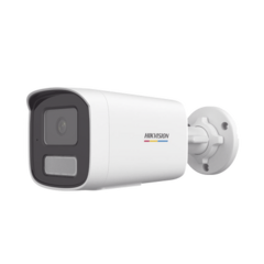 HIKVISION Bala IP 2 Megapixel / ACUSENSE Lite (Detección de Movimiento en Humanos y Vehículos) / Lente 2.8 mm / Luz Blanca 30 mts / Imagen a Color 24/7 / Exterior IP67 / WDR 120 dB / PoE / ONVIF DS-2CD1T47G2H-LIUF