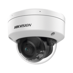 HIKVISION Domo IP 8 Megapixel / Lente 2.8 mm / Dual Light (30 mts IR + 30 mts Luz Blanca / Microfono Integrado / E-S de Audio / Exterior IP67 / WDR 130 dB / Videoanaliticos (Filtro de Falsas Alarmas) / Captura Facial DS-2CD2187G2H-LISU