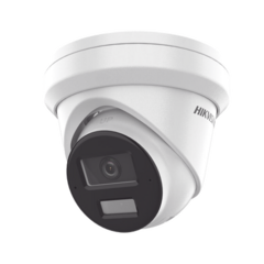 HIKVISION Turret IP 4 Megapixel / Lente 2.8 mm / 30 mts IR EXIR / Exterior IP67 / WDR 120 dB / PoE / ACUSENSE (Evita Falsas Alarmas) / Micrófono Integrado / Metal / MicroSD / ONVIF DS-2CD2343G2-LI2U