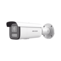 HIKVISION Bala IP 2 Megapixel / Lente Mot. 2.8 a 12 mm / 60 mts IR EXIR / Exterior IP67 / IK10 / WDR 120 dB / PoE / ACUSENSE (Evita Falsas Alarmas) / Entrada y Salida de Audio y Alarma / MicroSD / ONVIF / ACUSEARCH DS-2CD2623G2-LIZS2U