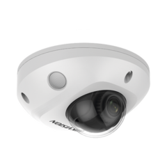 HIKVISION Mini Domo IP 2 Megapixel / Lente 2.8 mm / 15 mts IR EXIR / Micrófono Integrado /Exterior IP66 / IK08 / PoE / Entrada y salida de Audio y Alarmas / H.265+ / Videoanaliticos Integrados / Onvif / MicroSD DS-2CD3525G0-IS