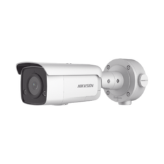 HIKVISION [ PROTECCIÓN ACTIVA ] Bala IP 5 Megapixel / Lente 2.8 mm / 60 mts IR EXIR / Exterior IP67 / WDR 120 dB / PoE + / Micrófono y Bocina Integrada / AcuSense / MicroSD DS-2CD3T56G2-ISU/SL(C)/28