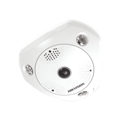 HIKVISION Fisheye IP 6 Megapixel / 180° - 360° / DEWARPING / WDR 120 dB / Uso en Interior / 15 mts IR / Entrada y Salida de Audio y Alarma / Múltiples Vistas / MicroSD MOD: DS-2CD6365G0E-IS(B)