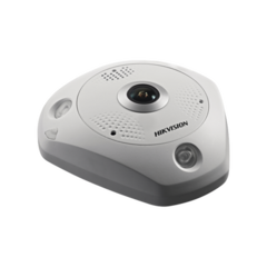 HIKVISION Fisheye IP 6 Megapixel / 180° - 360° / DEWARPING / dWDR / Uso en Interior / 15 mts IR / Entrada y Salida de Audio y Alarma / Múltiples Vistas / MicroSD MOD: DS-2CD6365G0-IS(B)