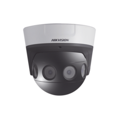 HIKVISION PanoVu Series / Vista Panorámica 180° / 8 Megapixel en Total / 4 Lentes 2.8 mm (2 Megapixel) / 20 mts IR EXIR / Exterior IP67 / IK10 / 12 Vcc / PoE+ / MicroSD MOD: DS-2CD6924G0-IHS