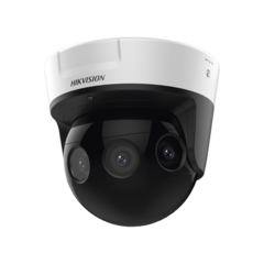 HIKVISION PanoVu Series / Vista Panorámica 180° / 8 Megapixel en Total / 4 Lentes 2.8 mm (2 Megapixel) / 20 mts IR EXIR / Exterior IP67 / IK10 / 12 Vcc / PoE+ / MicroSD DS-2CD6924G0-IHS(D)