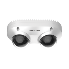 HIKVISION PanoVu Series / Lente Dual de 8 Megapixel / IP67 / IK10 / PoE / WDR 120 dB / 10 mts IR / Entrada y Salida de Audio y Alarma / MicroSD MOD: DS-2CD6D82G0-IHS