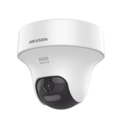 HIKVISION PT TURBOHD 2 Megapixel (1080p) / Lente 3.6 mm / Dual Light (25 mts IR EXIR + 20 mts Luz Blanca) / Audio de Dos Vías por Coaxitron (Micrófono y Bocina Integrado) / Interior / Plastico DS-2CE70D0T-PTLTS