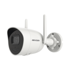 HIKVISION Bala IP 4 Megapixel / Lente 2.8 mm / 30 mts IR / Exterior IP66 / Wi-Fi / WDR 120 dB / H.265 / Soporta Micro SD / Micrófono y Bocina Interconstruido MOD: DS-2CV2041G2-IDW(D)