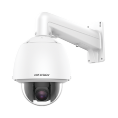 HIKVISION Domo PTZ IP 2 Megapixel / H.265+ / 32X Zoom / Día-Noche ICR Real / WDR 120 dB / PoE+ /Exterior IP66 / IK10 / 60 IPS / DarkFighter / MicroSD MOD: DS-2DE5232W-AE(S6)