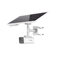 HIKVISION Kit Solar IP All in One / Cámara Bala ColorVu 4 Megapixel / Lente 4mm / Panel Solar / Batería de Respaldo de Litio 23.2Ah (Hasta 24 Días) / Conexión 4G / Accesorios de Instalación MOD: DS-2XS2T47G0-LDH/4G/C18S40