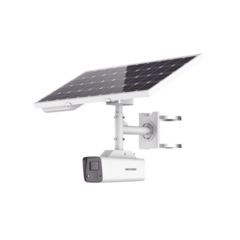 HIKVISION Kit Solar IP All in One / Cámara Bala ColorVu 4 Megapixel / Lente 4mm / Panel Solar / Batería de Respaldo de Litio 23.2Ah (Hasta 24 Días) / Conexión 4G / Accesorios de Instalación MOD: DS-2XS2T47G1-LDH/4G/C18S40