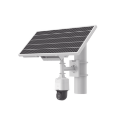 HIKVISION Kit Solar IP All in One / Cámara Bala ColorVu 4 Megapixel / Lente 4mm / Panel Solar / Batería de Respaldo de Litio 23.2Ah (Hasta 24 Días) / Conexión 4G / Accesorios de Instalación DS-2XS3Q47G1-LDH/4G/C18S40