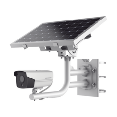 HIKVISION Kit Solar IP All in One / Cámara Bala 2 Megapixel DarkFighter / Lente 2.8 mm / Panel Solar / Batería de Respaldo (Hasta 60 Días) / Conexión 4G / Accesorios de Instalación DS-2XS6A25G0-I/CH20S40