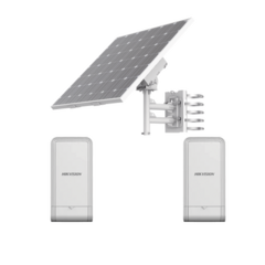 HIKVISION Kit Solar de Alimentación + 2 Puntos de Acceso (AP) / Panel Solar / Batería de Respaldo de Litio 360 Wh / 2 Salidas de 12 Vcd / Accesorios de Instalación / Uso en Exterior IP66 DS-2XS6K01-C36S80/K