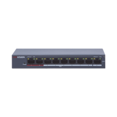 HIKVISION Switch PoE+ / 250 Metros PoE Larga Distancia / 8 Puertos 100 Mbps 802.3 af/at (30 W) + 1 Puerto Uplink 100 Mbps DS-3E0109P-E/M
