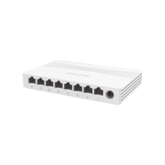 HIKVISION Switch Gigabit No Administrable de Escritorio de 8 Puertos 10 / 100 / 1000 Mbps / Diseño Compacto y Estetico DS-3E0508D-E