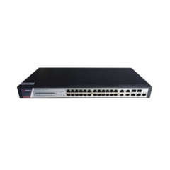 HIKVISION Switch Gigabit PoE+ / Administrable / 24 puertos 10/100/1000 Mbps PoE+ / 4 puertos 10/100/1000 Mbps + 4 puertos SFP de Uplink / 370 W MOD: DS-3E2528P(B)