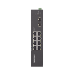 HIKVISION Switch Industrial No Administrable Gigabit / 6 Puertos Gigabit PoE+ (30 W) + 2 Puertos Gigabit PoE++ (60 W) / 2 Puertos SFP / 120 W Total / 48 a 57 VCD / Ideal para Proyectos DS-3T0510HP-E/HS