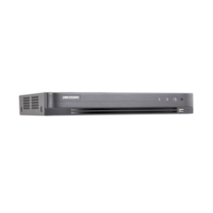 HIKVISION DVR 8 Megapixel / 4 Canales TURBOHD + 4 Canales IP / 1 Bahía de Disco Duro / 4 Canales de Audio / 4 Entradas de alarma / Vídeoanálisis MOD: DS-7204HUHI-K1