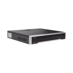 HIKVISION NVR 8 Megapixel (4K) / 32 canales IP / 16 Puertos PoE+ / Soporta Cámaras con AcuSense / 4 Bahías de Disco Duro / Switch PoE 300 mts / HDMI en 4K / Videoanaliticos MOD: DS-7732NI-K4/16P