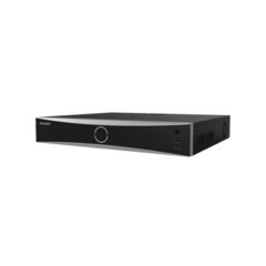 HIKVISION NVR 12 Megapixel (4K) / 32 canales IP / AcuSense (Evita Falsas Alarmas) / Reconocimiento Facial / 4 Bahías de Disco Duro / HDMI en 4K / Entrada y Salida de Alarmas MOD: DS-7732NXI-K4