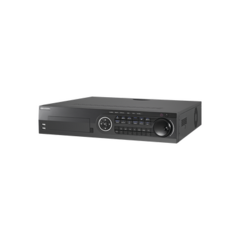HIKVISION DVR 16 Canales TurboHD + 8 Canales IP/ 4 Megapixel/ 8 Bahías de Disco Duro / 16 canales de Audio / 16 Entradas de Alarma / Soporta POS DS-8116HQHI-K8