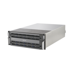 HIKVISION Servidor de Almacenamiento en Red / Soporta 16 Discos Duros (Incluye 16 Discos de 8 TB) / Soporta Hasta 320 Canales IP / Controlador Simple DS-A81016S/128