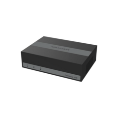 HIKVISION DVR 4 Canales TurboHD + 1 Canal IP / 2 Megapixel (1080p) Lite / Acusense Lite (Evita Falsas Alarmas) / Unidad de Estado Solido Incluido (eSSD) de 300 GB / H.265+ / Diseño Ultra Compacto / Extra Silencioso DS-E04HGHI-B