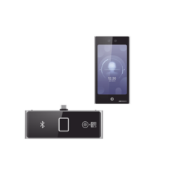 HIKVISION Terminal Facial Min Moe WiFi con pantalla de 7" y Lector de Huellas, Códigos QR y Bluetooth / Exterior IP65 / 10,000 rostros y 50,000 tarjetas / Soporta módulo lector de Huella, QR y Bluetooth DS-K1T673DWX-K
