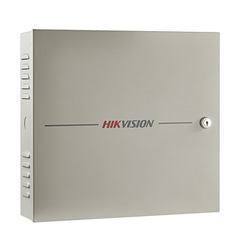 HIKVISION Controlador de Acceso / 4 Puerta / 8 Lectores Huella y Tarjeta / Integración con Video / 100,000 Tarjetas / Incluye Gabinete y Fuente de Alimentación 12Vcc/8A / Soporta batería de respaldo MOD: DS-K2604T