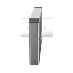HIKVISION Torniquete Central para ampliar carriles /Con 12 pares de detectores IR para validación de permisos/ Soporta Terminal de reconocimiento facial/ audio personalizable. DS-K3B601-M/MPG-DP110