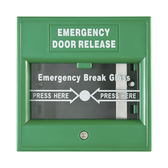 HIKVISION Botón de Salida de Emergencia / Color Verde / Interior / NO / NC MOD: DS-K7PEB