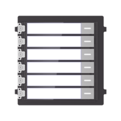 HIKVISION Módulo de Botones Para Videoportero Modular / Llamada de un solo Toque / Soporta Hasta 6 Monitores Principales MOD: DS-KD-KK