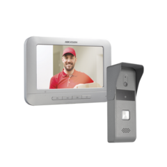 HIKVISION Kit de Videoportero Analógico con Pantalla LCD a Color de 7" / Frente de Calle para Exterior IP65 MOD: DSKIS203