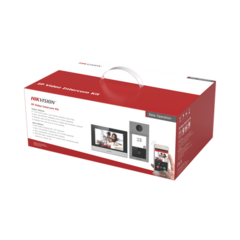 HIKVISION Kit de Videoportero IP (Frente de Calle + Monitor + Memoria MicroSD) / Llamada y Apertura Remota desde App Hik-Connect / Soporta 2 Puertas / Apertura con Tarjeta MIFARE DS-KIS604-P(B) - comprar en línea