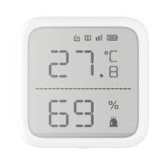 HIKVISION (AX PRO) Detector de Temperatura y Detector de Humedad Inalámbrico / 2.7" de Tamaño / Uso en Interior / Rango de Detección desde -35°C hasta 99°C MOD: DS-PDTPH-E-WB