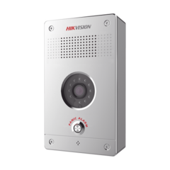 HIKVISION Estación de Alarma de Pánico / Audio de Dos Vías / 10 mts IR / Entrada y Salida de Alarmas / Micro SD 128 GB / Uso Interior MOD: DS-PEA22-F(B)