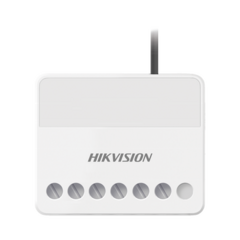 HIKVISION (AX PRO) Relevador Inalámbrico / 1 Entrada de Alarma 24/7 / 1 Salida de Relevador 0 a 36 Vcc (Max. 5 A) MOD: DS-PM1-O1L-WB