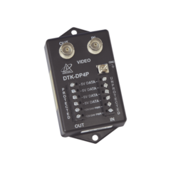 DITEK Protector para alimentación, datos y video para cámara PTZ de 12 Vcc-24 Vca, conector BNC y terminal MOD: DTK-DP4P