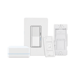 LUTRON ELECTRONICS (Caseta Wireless) Kit Hub controlador, atenuador, control remoto PICO, base de pared y tapa. DVRFBDG1D - buy online