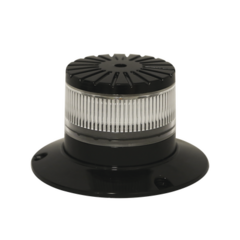 ECCO Baliza LED compacta discreta, domo claro, color Ambar MOD: EB7260-CA