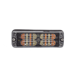 ECCO Luz Perimetral, 12 LED Ultra Brillantes, Color Ámbar / Claro MOD: ED3511AW