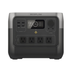 ECOFLOW EcoFlow River 2 Pro | Estación de Energía Portátil 768Wh Litio LFP / 4 AC 800W (Max. 1600W) / 1 USB-C 100W / 3 USB -A 12W / Cargador de Coche 10A, 126W Max. / Conectividad WiFi y Bluetooth (App) / Carga Solar 220W Max. EFR620