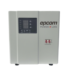 EPCOM POWERLINE Regulador de Voltaje Industrial Monofásico 5 kVA/5 kW 120 V / Entrada 96-144 Vca / Salida 117.6- 122.4 Vca EPL5K1FVR