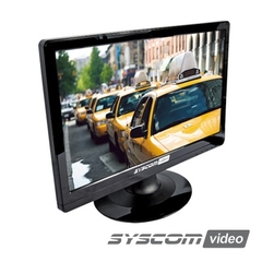 SYSCOM VIDEO Monitor Profesional LCD de 19", Resolución 1366x768p, Entrada de Video VGA. MOD: EPMON19