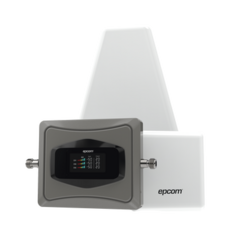 EPCOM Kit Amplificador de Señal Celular 4G / Mejora las llamadas convencionales y VoLTE / Soporta los datos de las tecnologías 2G, 3G y 4G de TELCEL, AT&T y MOVISTAR / Cubre hasta 2 espacios de 250 m2 c/u. EP-TB-4GV2